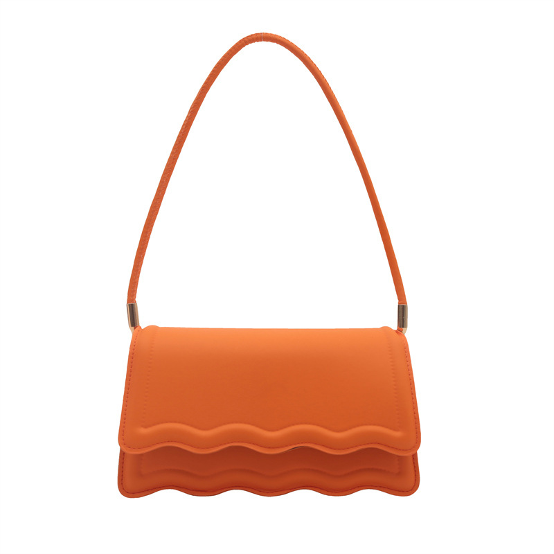 Bolso de hombro retro 2024 primavera y verano nuevo color caramelo estilo estilo estilo extranjero literatura y arte minimalista bolso bajo la axila bolso pequeño
