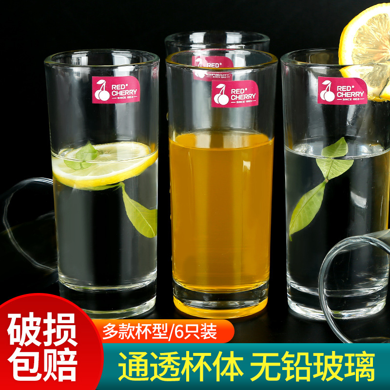 厂家批发玻璃杯水杯酒吧家用喝水啤酒杯简约风格多种款式批发