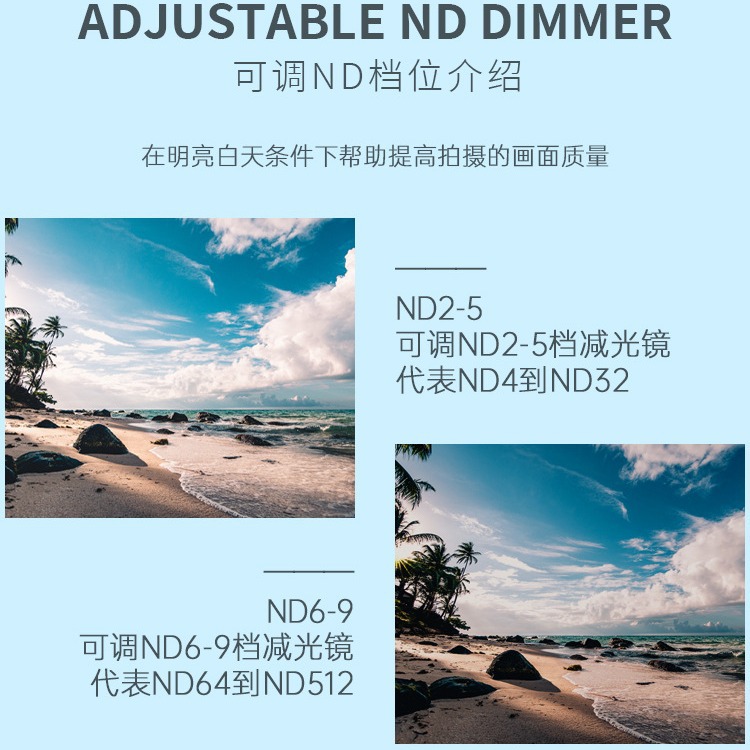 Adecuado para Dajiang Mini4Pro Filtro de protección de lente UV CPL polarizado ND8 reducción de luz mini lente UV no tripulado