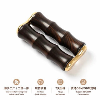 手部按摩器乌木紫檀按摩器解压鸡翅木滚轮老人锻炼手指木质按摩器