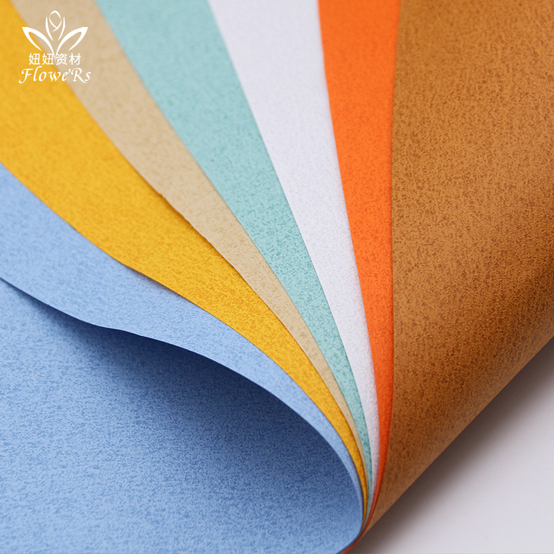 Papel artístico coreano de textura espesa Papel de embalaje de flores Material de embalaje de flores Papel artesanal DIY