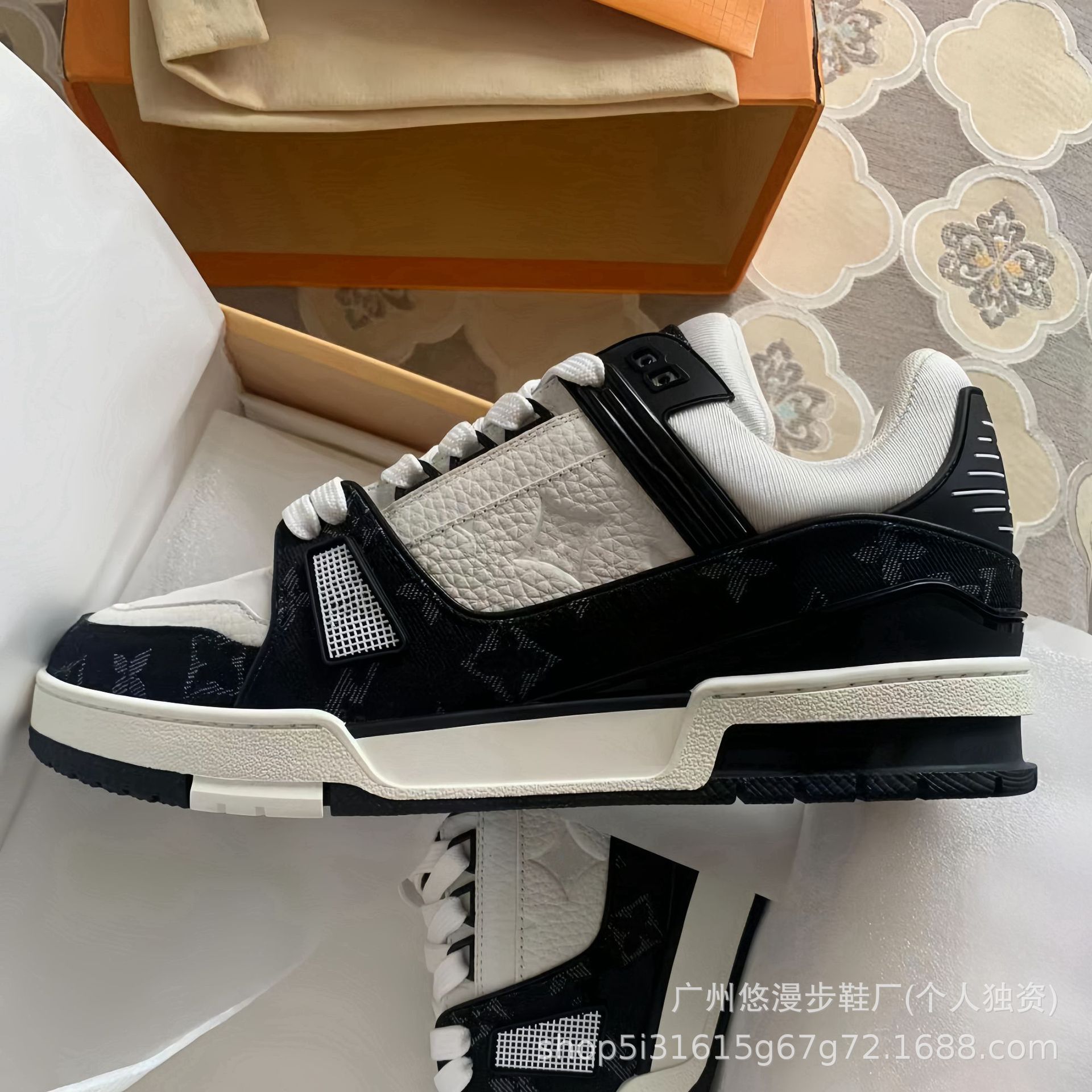 Versión de gama alta de zapatillas de cemento blanco modelos de pareja de zapatos casuales de moda de todo fósforo zapatos blancos de cuero bajo de suela gruesa de presbitas