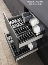 消毒櫃內置碗架瀝水小號收納多功能機大容量集成灶物廚房專用單層
