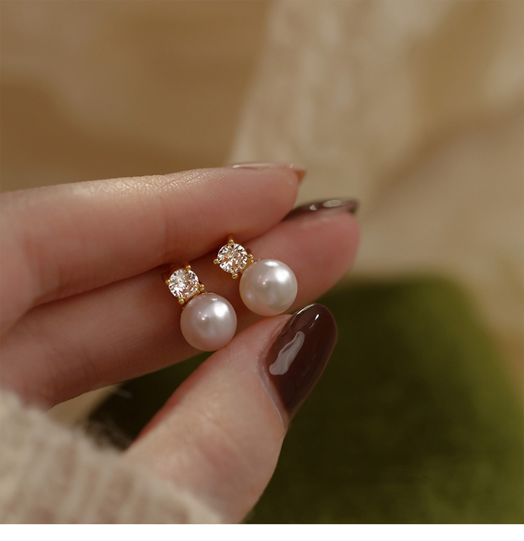 925 Sterling Silver Ear Needle Material 1 Pair 925 Sterling Silver Geometric Ear Studs