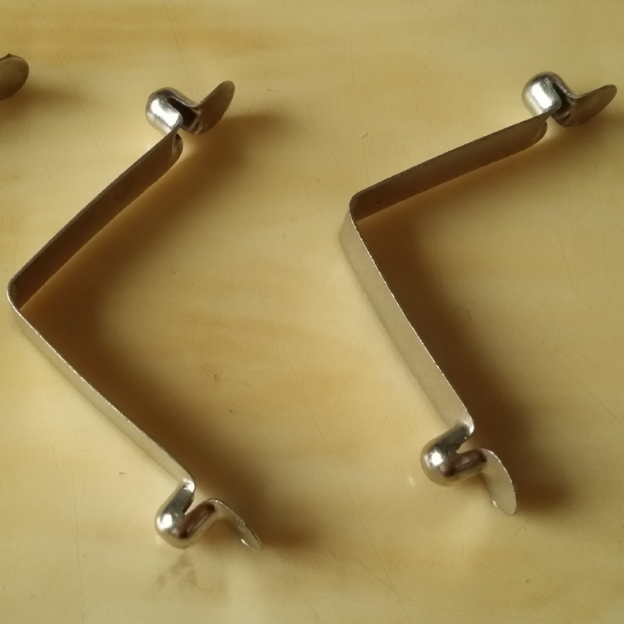 6mm双头弹片  V型片空心弹簧