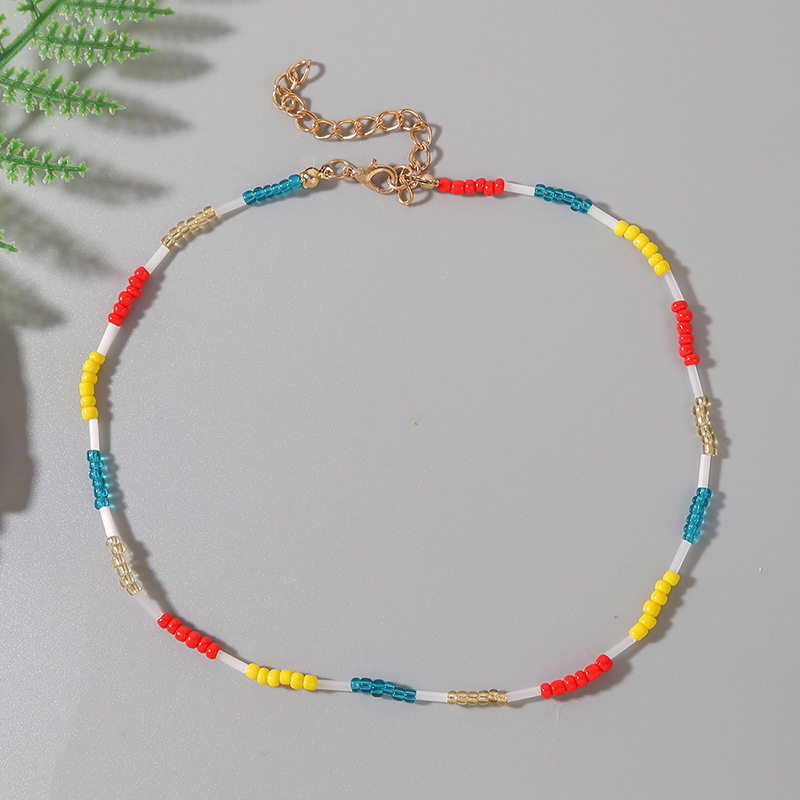 Kreative Gewebte Halskette Aus Farbigen Kristallperlen display picture 3