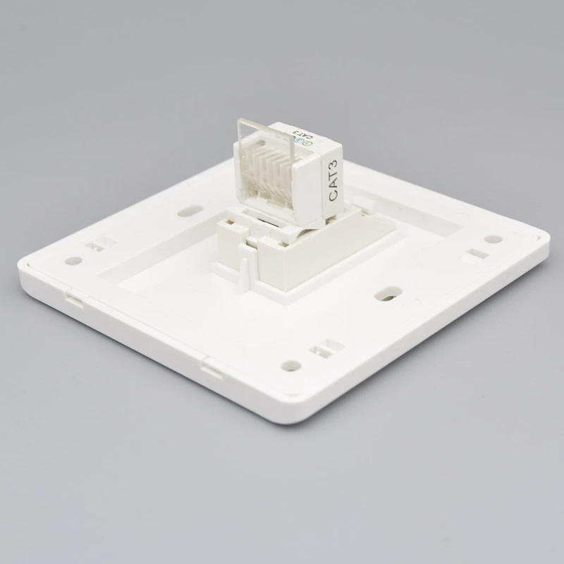 Однопортовая телефонная розетка 86-type CAT3 однобитный голосовой переключатель RJ11 безпроводная Информационная панель модуля телефонной линии