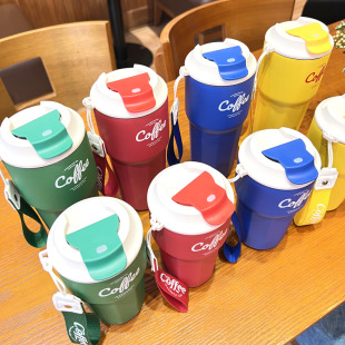 2023 new high-looking Coke coffee cover vacuum cup lid stainless steel 304 coffee cup lid original accessories