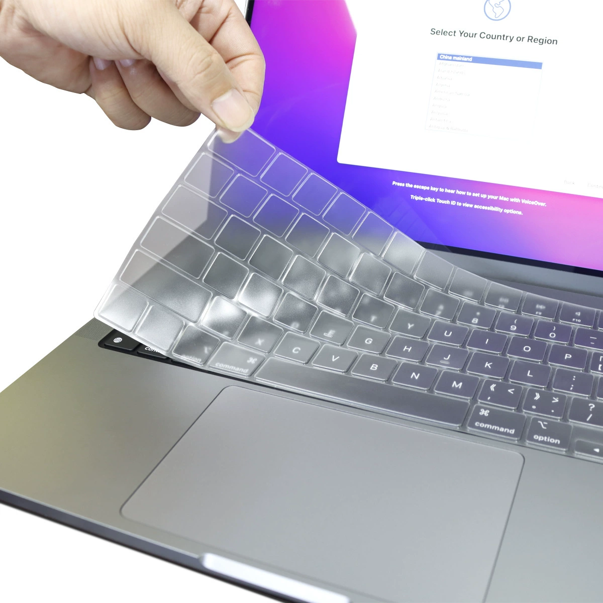 Силиконовый совместимый печатный клавиатура, на заказ, macbook, градиент