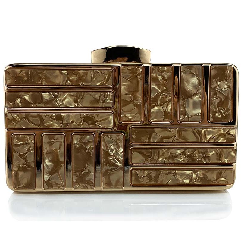 Pochette da sera in acrilico borsa a mano e tracolla elegante_voghion.com