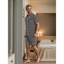 O 28567 Men's Silk Pajamas Set ��ʿ˯����װ ����ѷŷ���羳