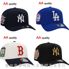 AA貿易MLB帽子NYヤンキース男女兼用カーブブリムLA刺繍キャップ日よけ帽子オールスターチーム