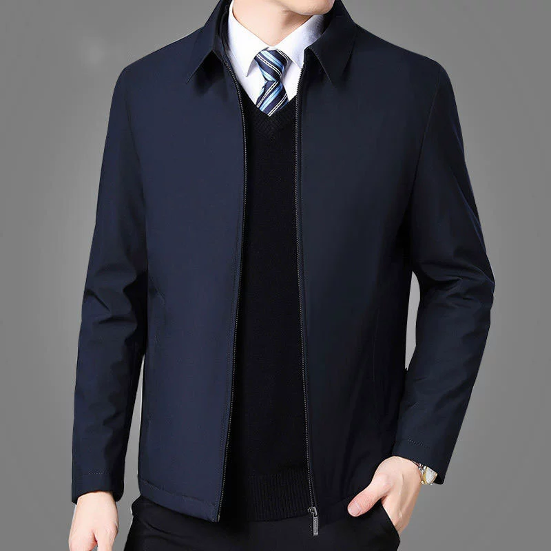 Jacket, summer thin shirt for leisure, for middle age, plus size
