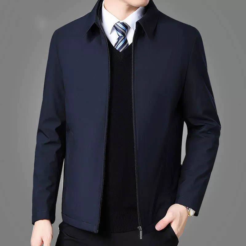 Jacket, summer thin shirt for leisure, for middle age, plus size