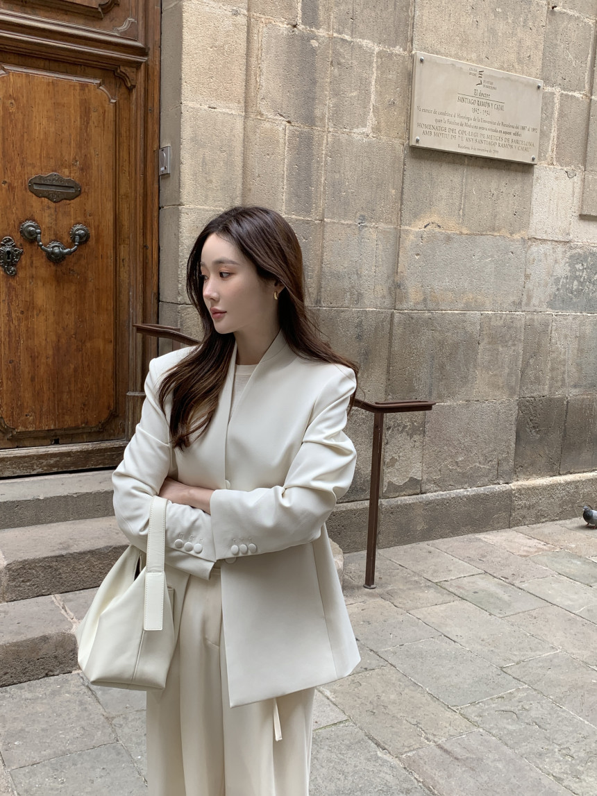 Blazer vintage stile coreano donna giacca casual elegante_voghion.com