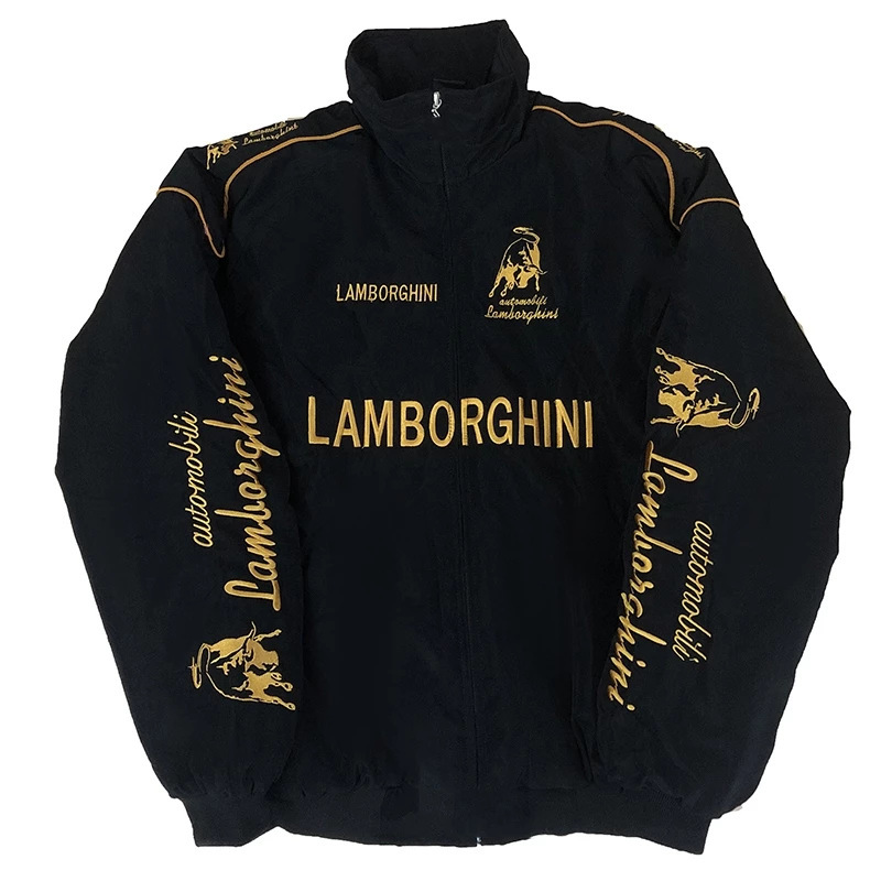 Cross-Border New F1 Lamborghini Embroidered Racing Suit Jacket European and American Motorcycle Cycling Fashion Casual Long-Sleeved Jacket