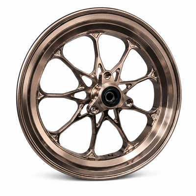 Motorcycle wheel hub: Front Hub Aluminum Alloy Modified - 12inch-bronze