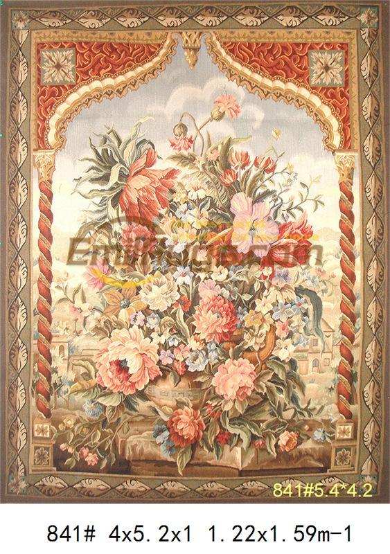 Pure Wool Tassel Tapestry, Aubusson European-Style Luxury Living Room Decoration ​