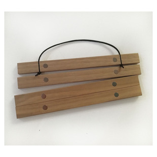 Solid Wood Scroll Reel Painting Poster Hanging Picture Clip Picture Spray Painting Canvas Decorative Painting Black Walnut Magnetic Hanging Rod