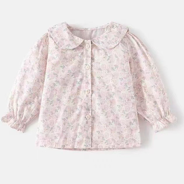 宝宝衣服秋季洋气内搭可爱背带裤两件套婴儿秋装甜美衬衫裤子套装|undefined