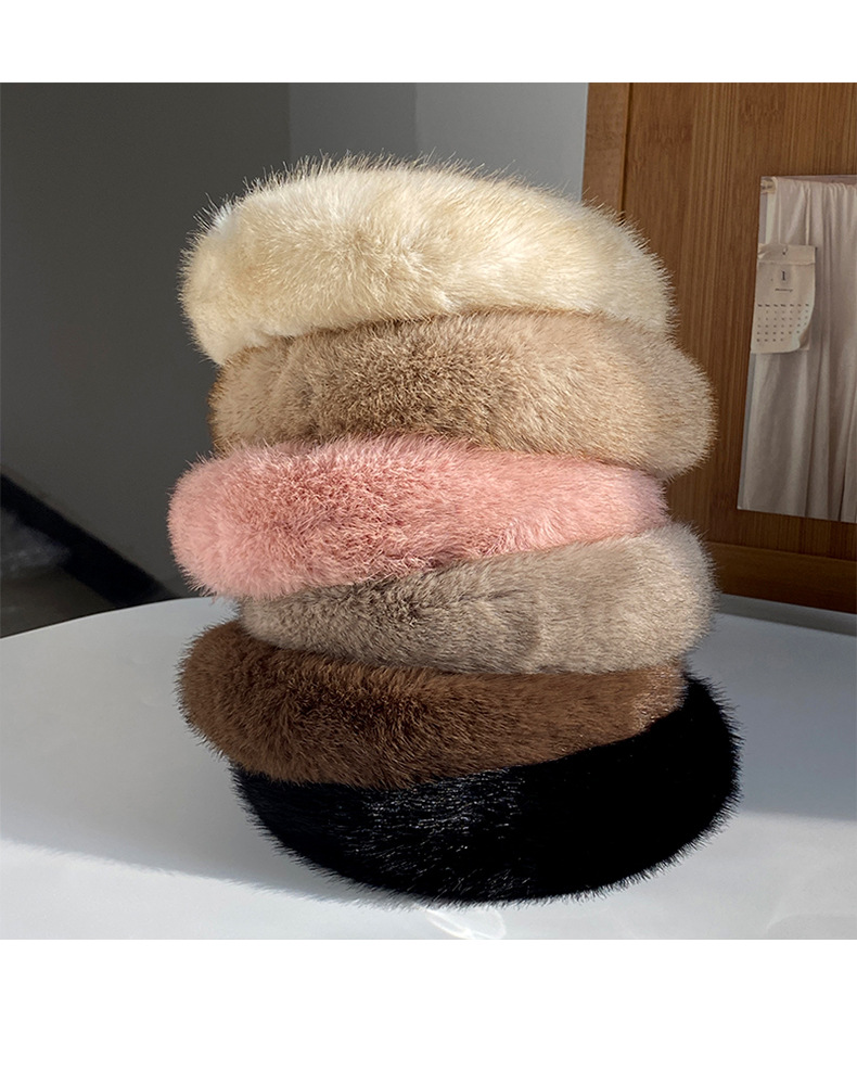 Moud Senior Plüsch Kappband Hoeraccessoiren Fraen Hierscht a Wanter Ausfluch 100 Breet Kant Temperament Kappband Drock Hoerklammer Kappbedeckung_voghion.com