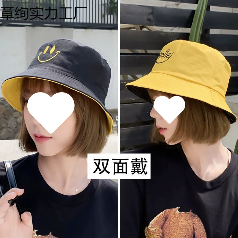 Шляпа женская летняя рыбацкая шляпа мужская и женская корейский стиль студенческая универсальная шляпа от солнца шляпа от солнца защита от солнца весенне-осенняя двойная шляпа-бассейн