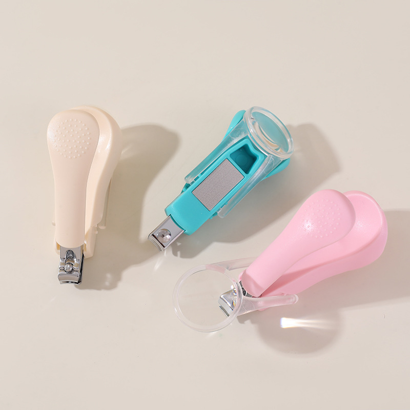 Cortaúñas con Lupa Anti-Salpicaduras de Plástico y Acero al Carbono para Niños y Ancianos image 3
