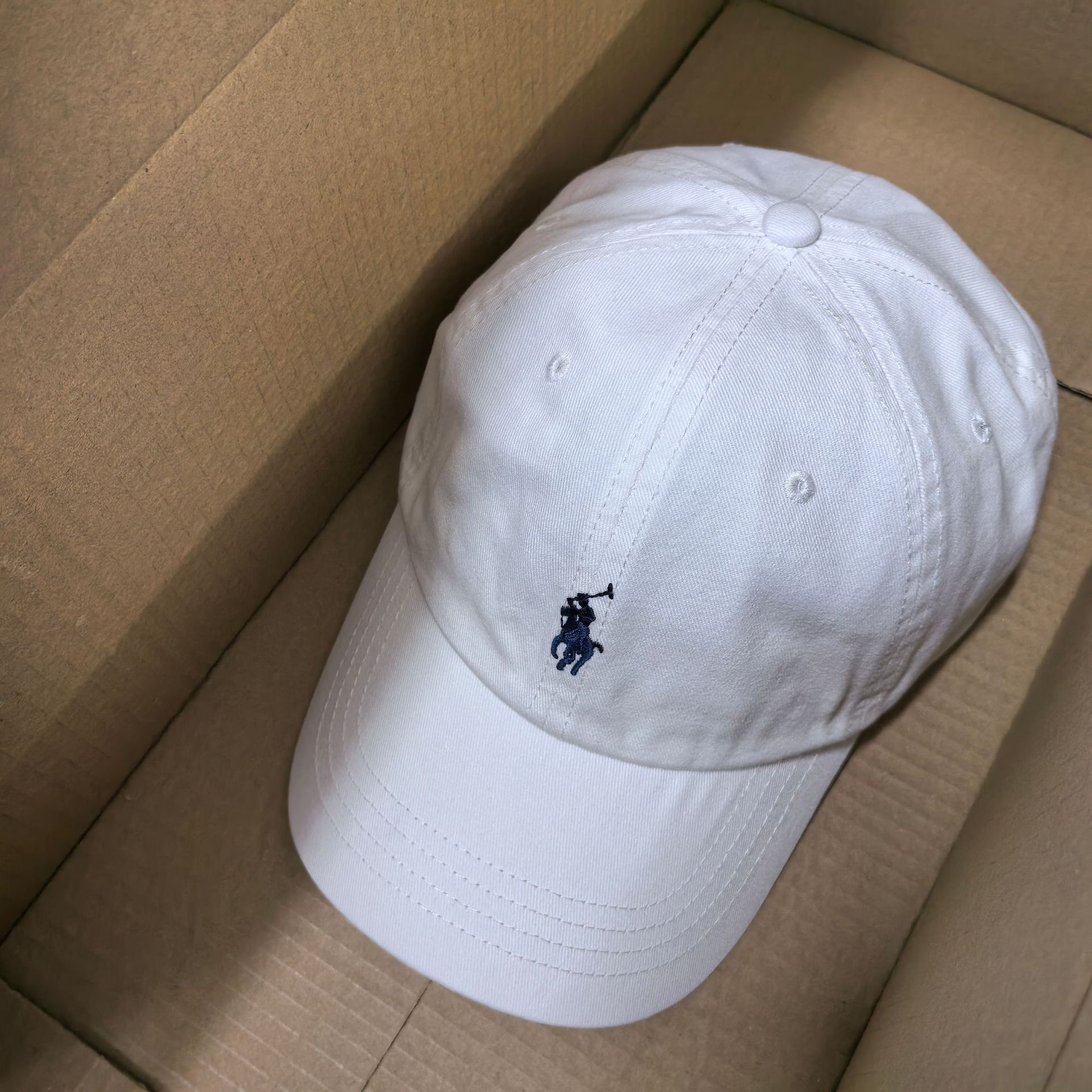 スキャン可能なRLラフハット男性と女性のひさしキャップポニーマーク刺繍グレーソフトトップポロポール野球帽