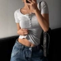 显瘦辣妹短袖修身t恤
