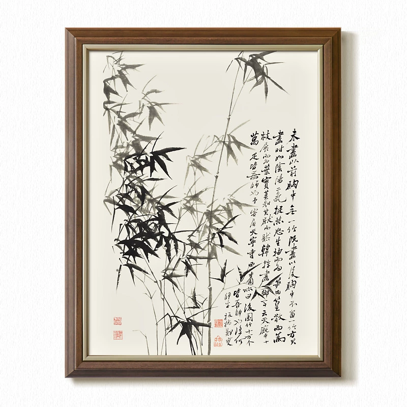 ⇖ Zheng Banqiao Bamboo 2 Zen New Chinese Style Study Office Landscape Painting Decorative Painting Inkjet Printing