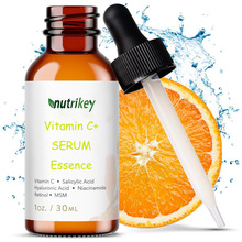 跨境源头工厂生产 含透明质酸维生素C面部精华液支持OE M