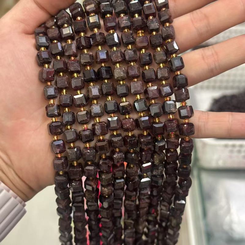天然石角糖8mmブロック正方形瑪瑙水晶DIYアクセサリーアクセサリー半製品ビーズビーズ|undefined