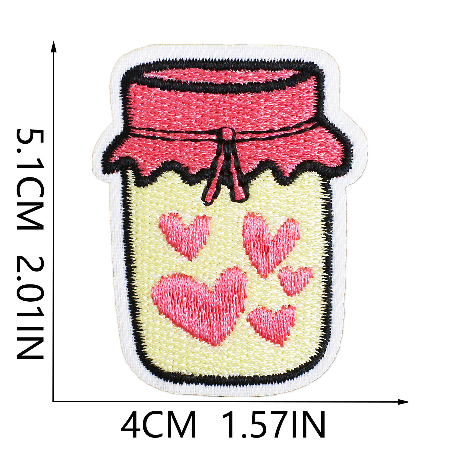 3g Weight Clothing Sticker Patches Classification 1 Piece Quantity Dacron thread Material Valentine'S Day Festival Heart Shape Pattern Casual, Elegant, Lady Style Embroidery Craft 1 Piece Casual Elegant Lady Heart Shape Dacron Thread Clothing Sticker Patches 10