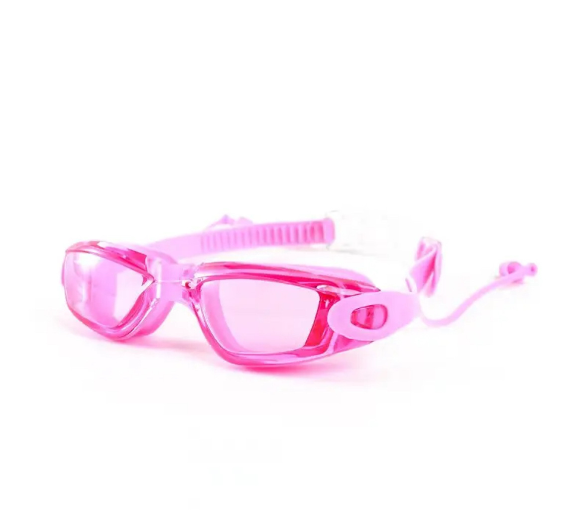 7000 핑크 플랫 김서림 방지 성인용 수영 고글 + 고급 거울 상자