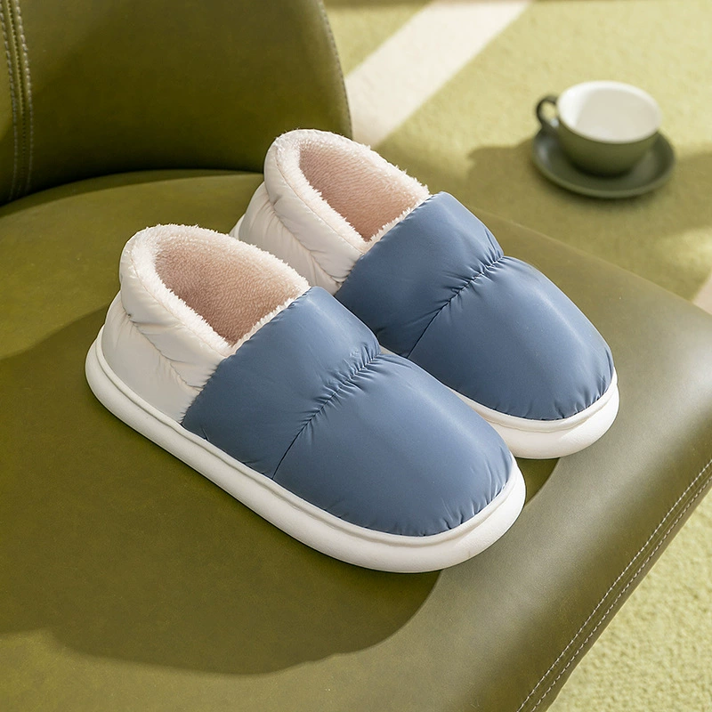 В наличии хлопковые тапочки женские домашние осенне-зимние домашние теплые домашние туфли парные Тапочки мужская зимняя домашняя обувь от производителя