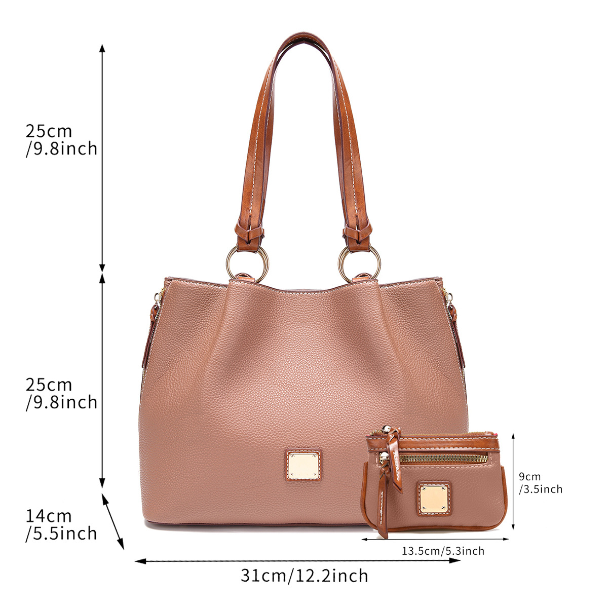 Retro Pebble Lychee Particle Texture Single Shoulder Mother-in-law Women's Bag Large Capacity_voghion.com