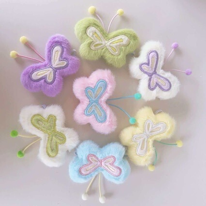 Original Genuine 10cm 15cm Doll Backpack Plush Butterfly Wings Doll Clothing Replacement Accessories