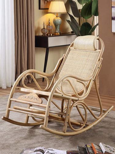 Wholesale rattan chair, lazy rattan chair, home adult elderly leisure chair, rattan art reclining chair