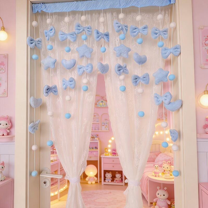 Decorative Partition Curtains for Male and Female Students, Dormitory Essentials, No-Drill Feng Shui Curtains, Universal Door Curtains Decorative Partition Curtains for Male and Female Students, Dormitory Essentials, No-Drill Feng Shui Curtains, Universal Door Curtains