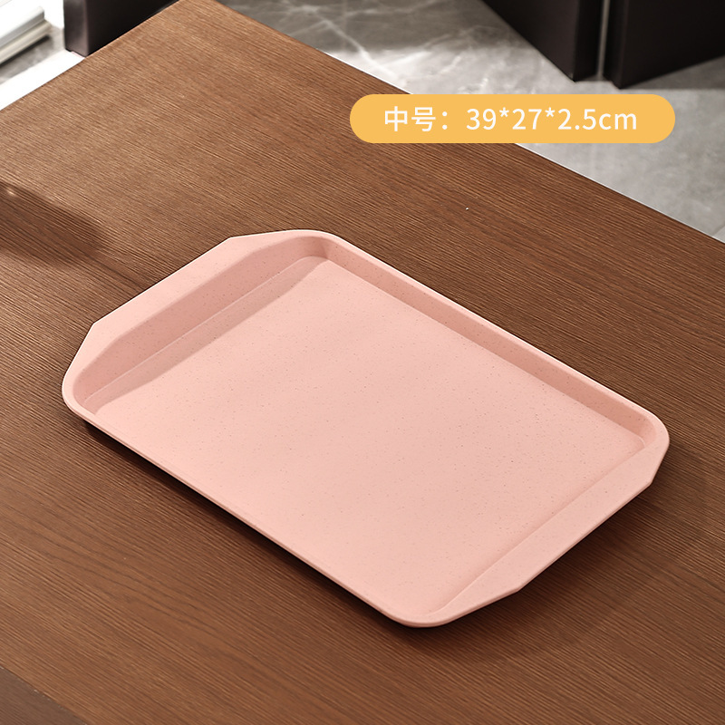 長方形トレイ商業レストランホテルサービングディッシュプラスチック滑り止めファーストフードトレイ鍋レストランディスプレイトレイ|undefined
