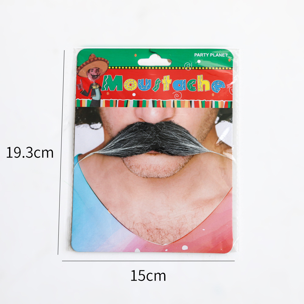 Amazon Halloween barba maquillaje props de baile cabello largo estilo de barba cabello de conejo barba simulación