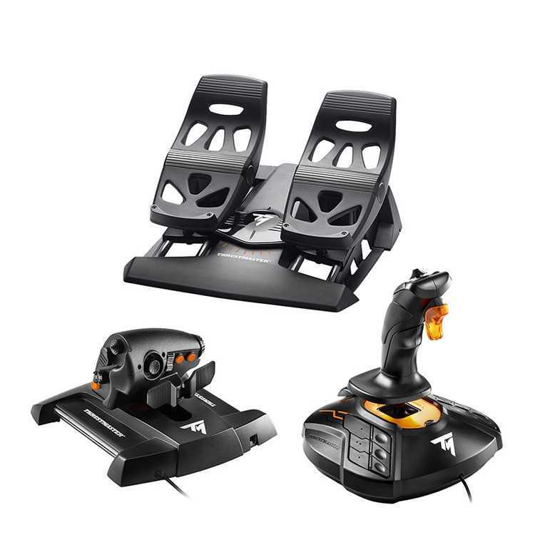 Thrustmaster T16000M FCS アナログ フライト ジョイスティック ゲーム コントローラー 飛行機シミュレーター周辺機器|undefined