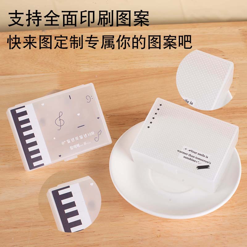 日式磨砂盒UV印刷技术磨砂肌理搭配亮面追星卡片盒