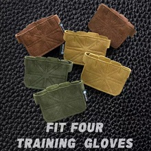 1 Pair Cowhide Leather Anti-Skid Weight Lifting Hand Guard跨