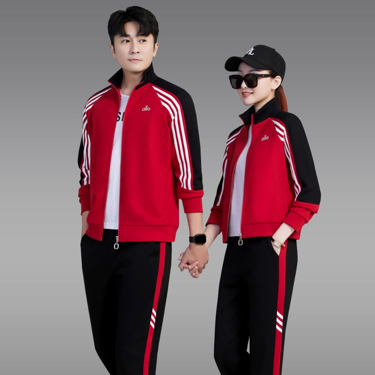 Couple's Sports Suit 2026 Autumn New Cardigan Age-Reducing Fashion Men's Sweatshirt Running Casual Women's Sportswear Trendy