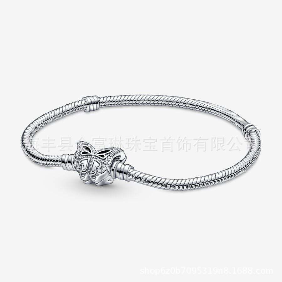 Pandora pulsera fuente fábrica venta al por mayor de alta versión amor clásico Venta caliente DIY serpiente hueso pulsera