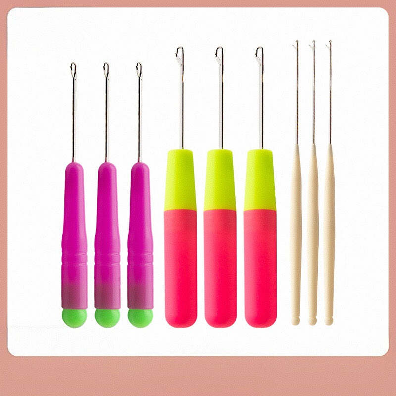 Crochet Tool with Tongue for Knitting Sweaters, DIY Small Yarn with Tongue, Extra Fine Household Micro Crochet Hook Crochet Tool with Tongue for Knitting Sweaters, DIY Small Yarn with Tongue, Extra Fine Household Micro Crochet Hook