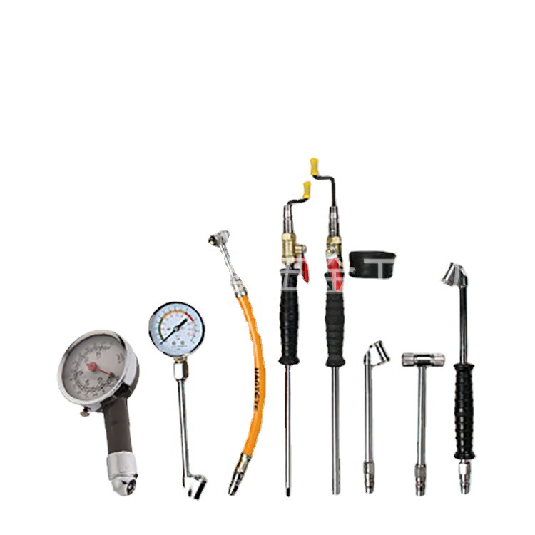 Bomba de neumáticos de coche manguera de doble cabeza boquilla inflable motocicleta bicicleta camión aireador de mano varilla