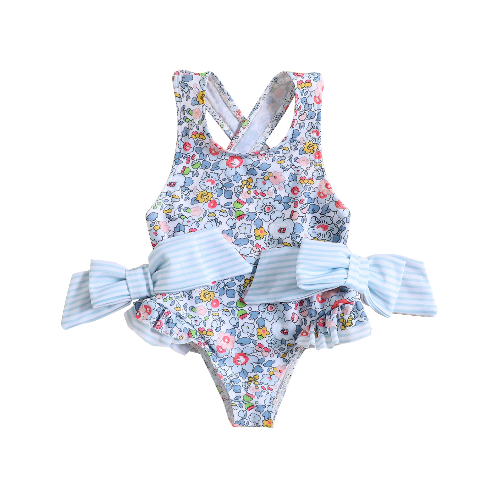 Filles Petites Fleurs Une-pièces Vêtements De Wimwear Personnalisés display picture 1