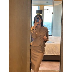 减龄洋气时尚西装套装裙女春秋职业医美讲师正式场合小个子工作服